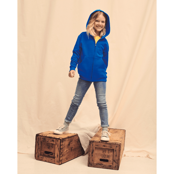 Fruit Of The Loom | Chaqueta sudadera clásica infantil con capucha (62-045-0)